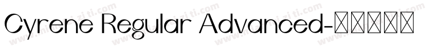 Cyrene Regular Advanced字体转换